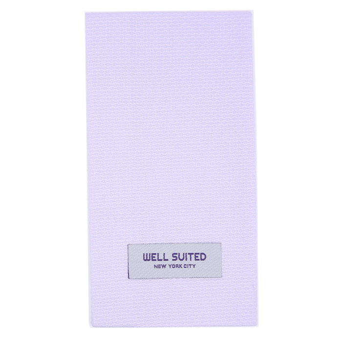 Lilac Cotton Pique Straight Fold