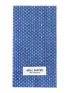 Blue Honeycomb Straight Fold Pocket Square-Pocket Square-Well Suited-Well Suited NYC