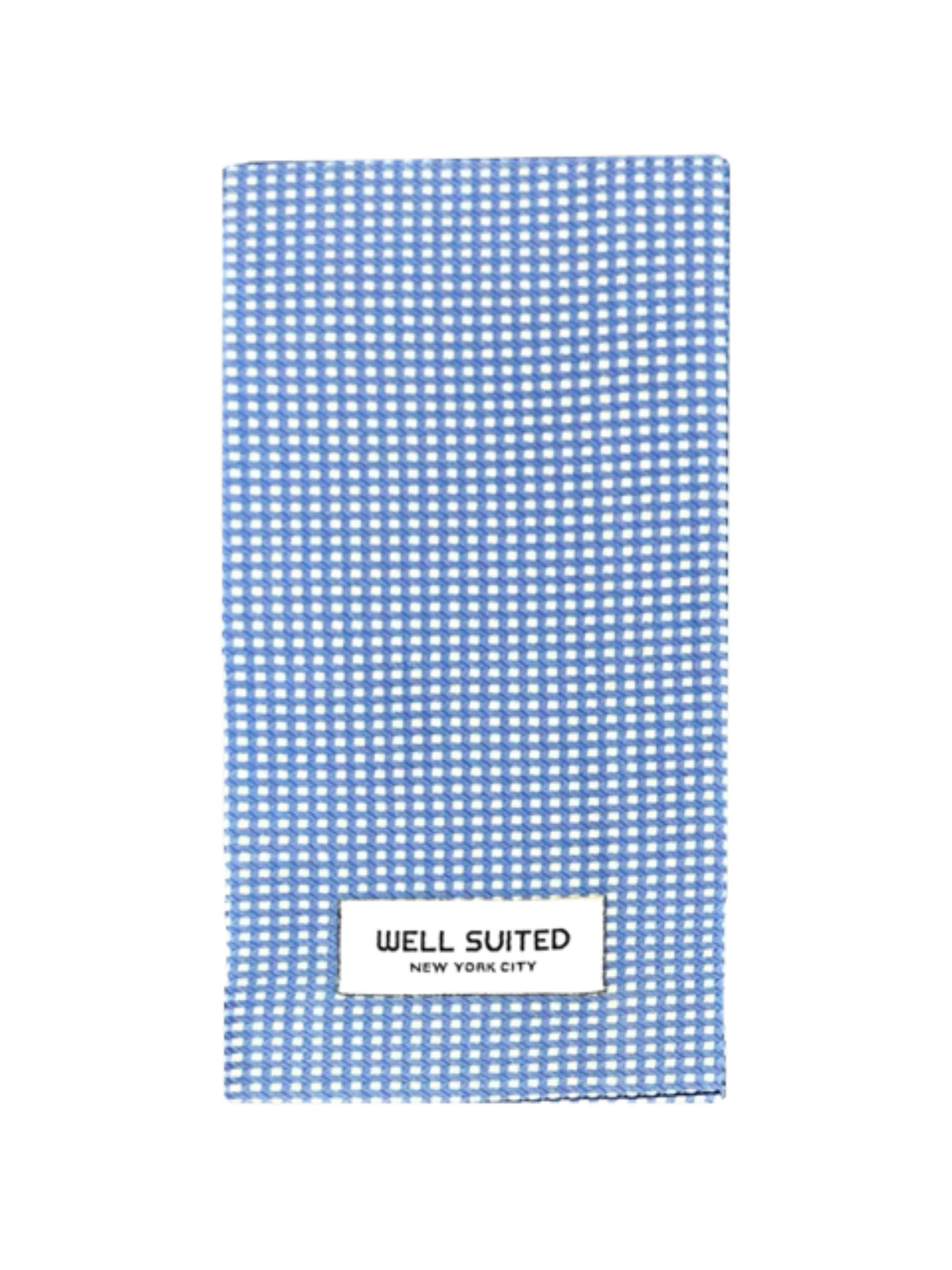 Gingham Straight Fold Pocket Square-Pocket Square-Well Suited-Well Suited NYC