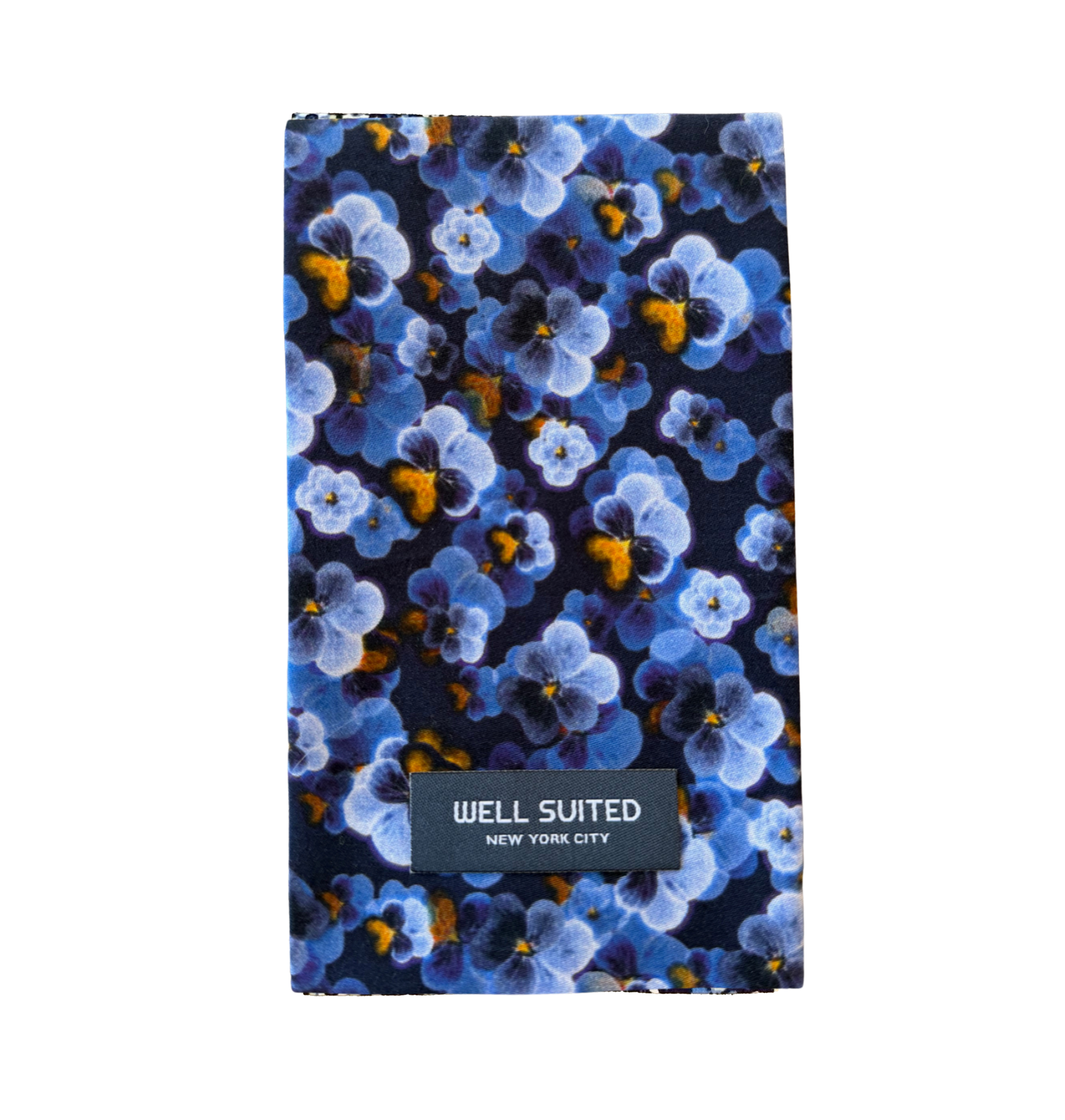 Multi Floral Straight Fold Pocket Square-Pocket Square-Well Suited-Well Suited NYC