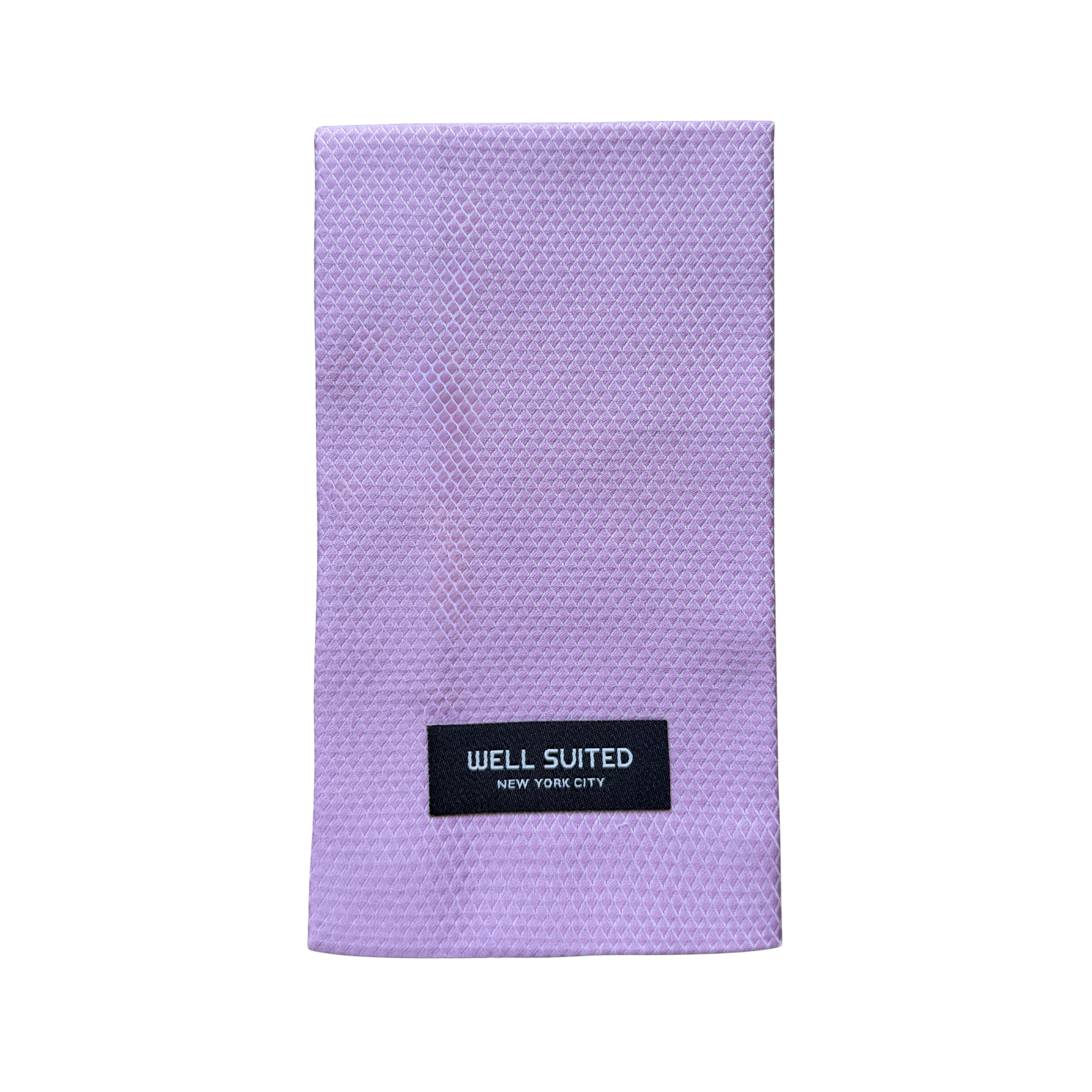 Pink Diamond Straight Pocket Square-Pocket Square-Well Suited NYC-Well Suited NYC