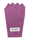 Purple Check 4 Point Pocket Square-Pocket Square-Well Suited -Well Suited NYC