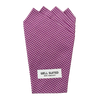 Purple Check 4 Point Pocket Square-Pocket Square-Well Suited-Well Suited NYC