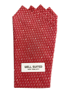 Red Honeycomb 4 Point Pocket Square-Pocket Square-Well Suited-Well Suited NYC