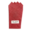 Red Honeycomb 4 Point Pocket Square-Pocket Square-Well Suited-Well Suited NYC