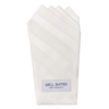 White Stripe 4 Point Pocket Square-Pocket Square-Well Suited-Well Suited NYC