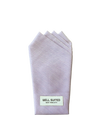White/Lilac Herringbone 4 Point Pocket Square-Pocket Square-Well Suited-Well Suited NYC